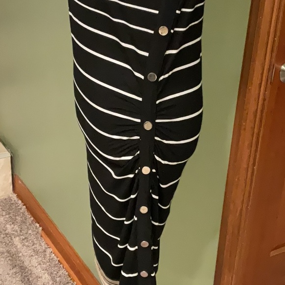 White House Black Market Black and White Sheath Dress size L - Picture 3 of 5